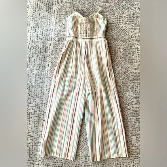 Parker Bohemia Striped Strapless Jumpsuit - Picture 4 of 6